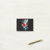 Shark kerstcadeautjes voor kerstcadeautjes post-it® notes (Op bureau)