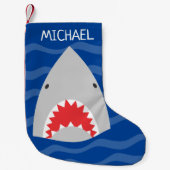 Shark kerststaart kleine kerstsok (Voorkant)