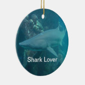 Shark kerstversiering keramisch ornament (Rechts)