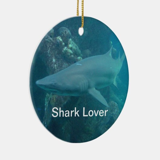 Shark kerstversiering keramisch ornament (Rechts)