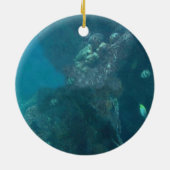 Shark kerstversiering keramisch ornament (Achterkant)