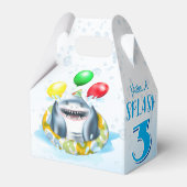Shark Kids Verjaardag Bedankdoosjes (Achterkant)