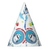 Shark Kids Verjaardag Feesthoedjes (Achterkant)
