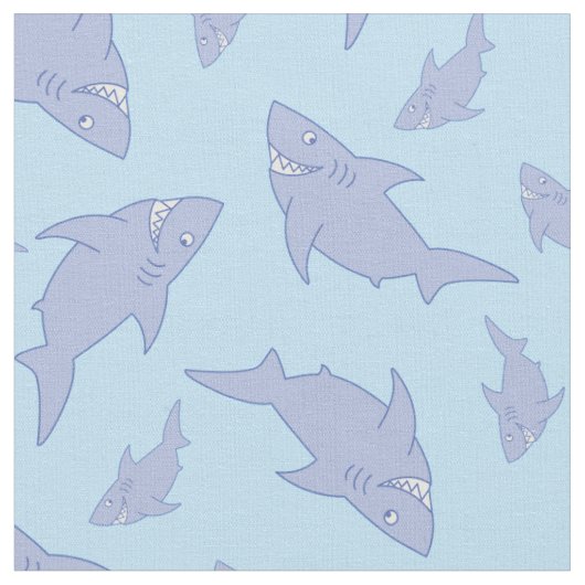 Shark Kind Baby Nursery Decor Cute Stof (Close Up)