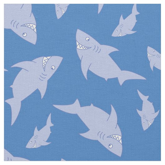 Shark Kind Baby Nursery Decor Cute Stof (Close Up)