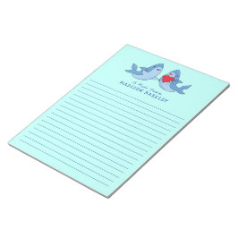 Shark Kind Cute Kawaii Briefpapier Notepad Notitieblok