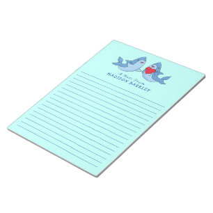 Shark Kind Cute Kawaii Briefpapier Notepad Notitieblok