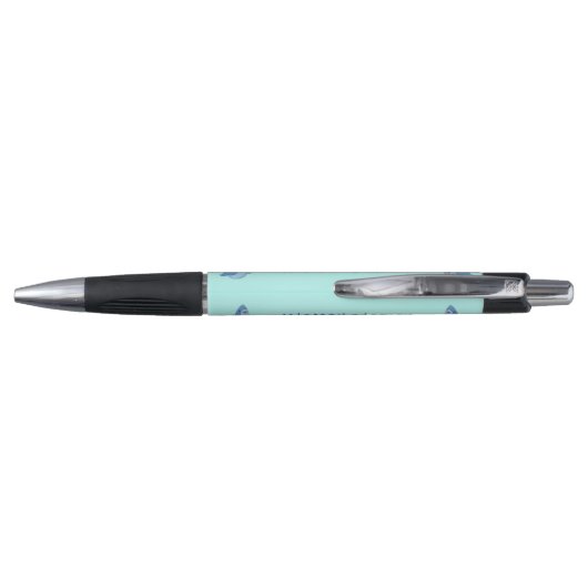 Shark Kind Cute Kawaii Pens met naam Pen (Achterkant)