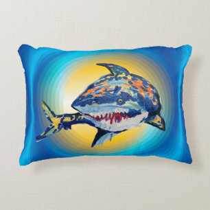 Shark "Kunst van kinderen" Accent Kussen