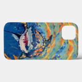 Shark "Kunst van kinderen" Case-Mate iPhone Case (Achterkant (horizontaal))