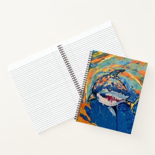 Shark "Kunst van kinderen" Notitieboek (Binnen)