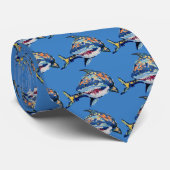 Shark "Kunst van kinderen" Stropdas (Opgerold)