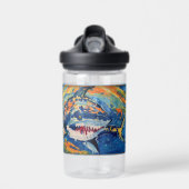 Shark "Kunst van kinderen" Waterfles (Voorkant)