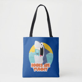Shark Library Book Tote Bag