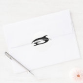 Shark Logo Producten Ronde Sticker (Envelop)