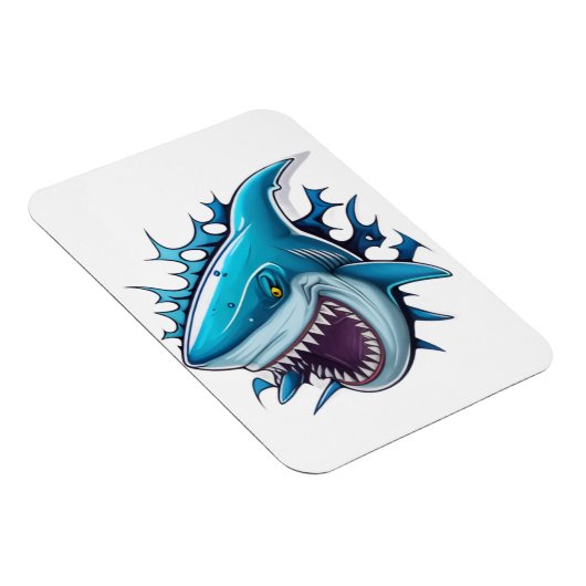 Shark logo T-Shirt Magneet (Rechterzijde)