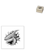 Shark logo T-Shirt Rubberstempel (Gestempeld)