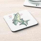 Shark Love Bier Onderzetter (Linkerzijde)