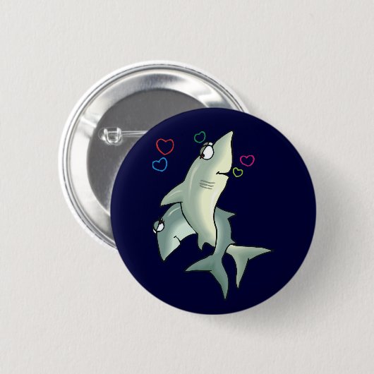 Shark Love Button (Voorkant /achterkant)