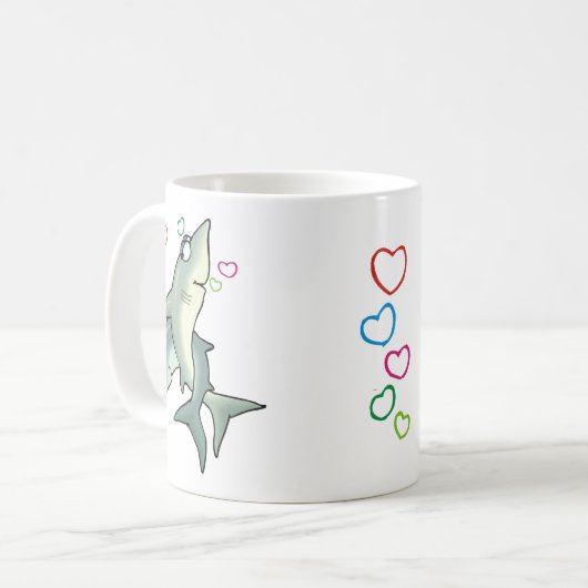 Shark Love Koffiemok (Voorkant links)