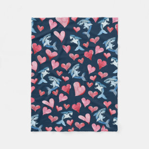 Shark Lover Fleece Deken