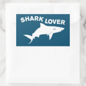 Shark Lover Rechthoekige Sticker (Tas)