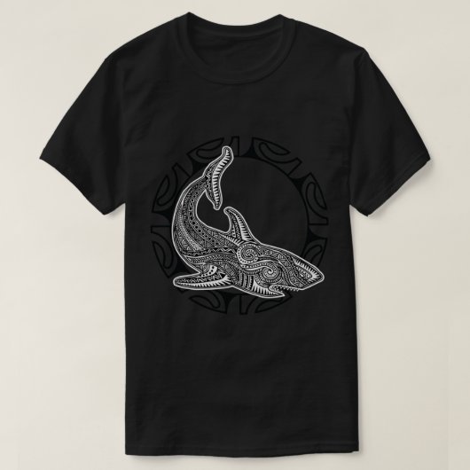 Shark Maori Culture Symbol Haka Dance Nieuw-Zeelan T-shirt (Design voorkant)