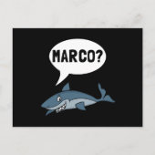 Shark Marco Polo Ocean Vacation Funny Briefkaart (Voorkant)