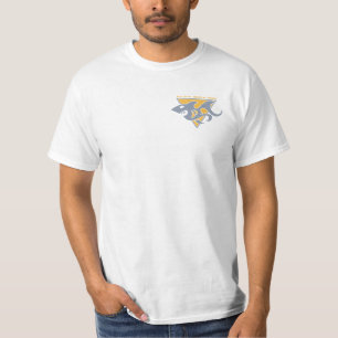 Shark Mark - Gold & Gray T-shirt
