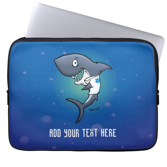 Shark Medical Healthcare Neopree-laptophoes Laptop Sleeve (Voorkant)