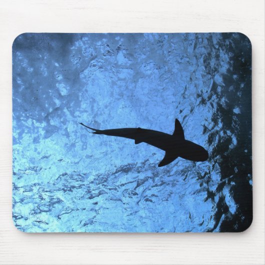 Shark met achtergrondverlichting muismat (Voorkant)