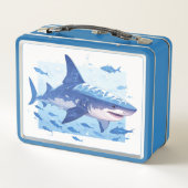 Shark Metal Lunch Box (Achterkant)