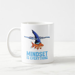 Shark Mindset Goldfish – Inspirerend motivatie Koffiemok