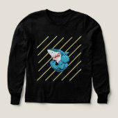 "Shark Mode Sweatshirt – Deep Sea Style with Bite" (Voorkant)