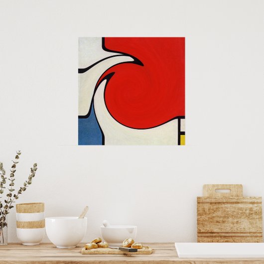 Shark Mondrian Poster (Keuken)