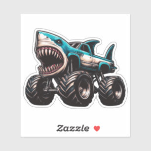 Shark Monster Truck Sticker