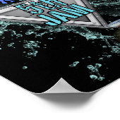 Shark Monster Truck Verjaardag Welkom Poster (Hoek)