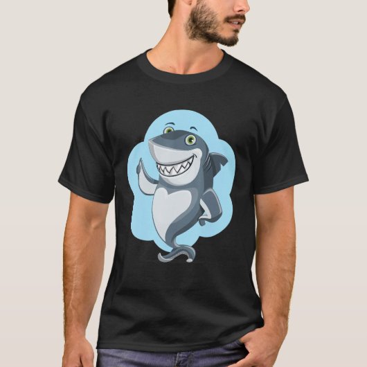 Shark Motif Boys Shark T-shirt (Voorkant)
