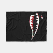 Shark Mouth Art-symbool - Gift for Shark Lover Fleece Deken (Voorkant (Horizontaal))