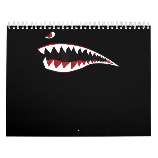 Shark Mouth Art-symbool - Gift for Shark Lover Kalender (Hoes)