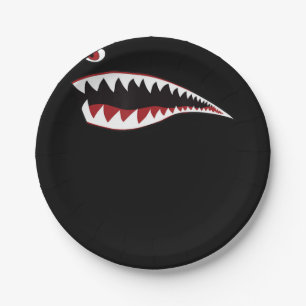 Shark Mouth Art-symbool - Gift for Shark Lover Papieren Bordje