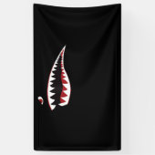 Shark Mouth Art-symbool - Gift for Shark Lover Spandoek (Verticaal)