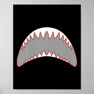 Shark Mouth Jaw Lazy Easy Kostuum voor Halloween P Poster