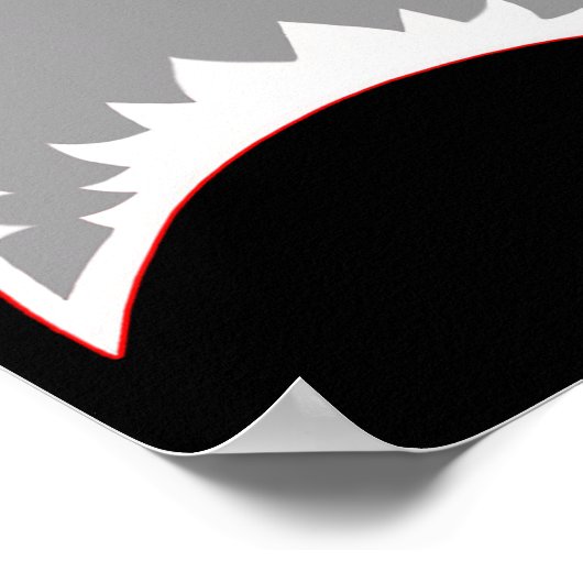 Shark Mouth Jaw Lazy Easy Kostuum voor Halloween P Poster (Hoek)