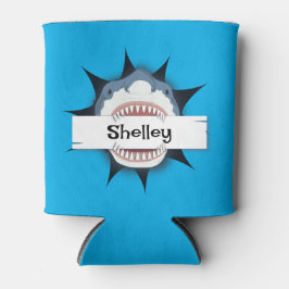 Shark Mouth Voeg Jouw naam Cool Blikjeskoeler
