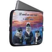'Shark' Nautische Laptop Hoesjes Sleeve (Voorkant Rechts)