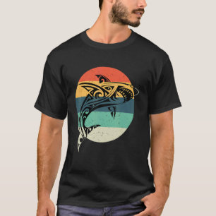 Shark Ocean's Vakantie Retro Throwback  T-shirt
