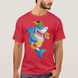 Shark Oktoberfest German Drink Beer Festival be T-shirt