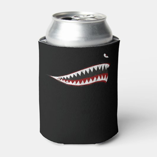 Shark P-40 Warhawk Nose Art Wwii Ww2-vliegtuig Blikjeskoeler (Blikje Voorkant)