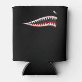 Shark P-40 Warhawk Nose Art Wwii Ww2-vliegtuig Blikjeskoeler (Voorkant)